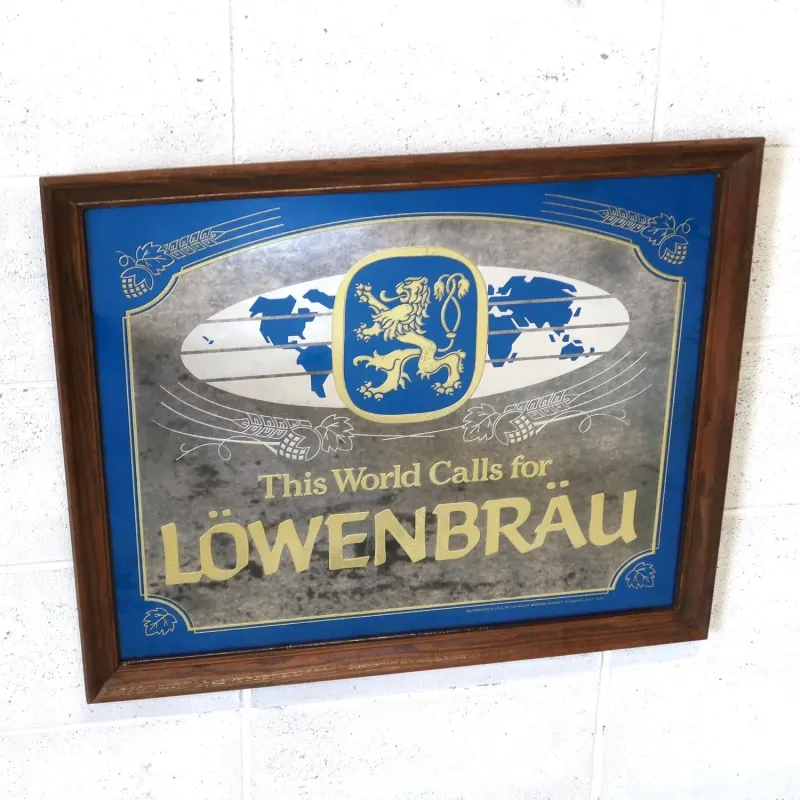 LOWENBRAU ビンテージ パブミラー