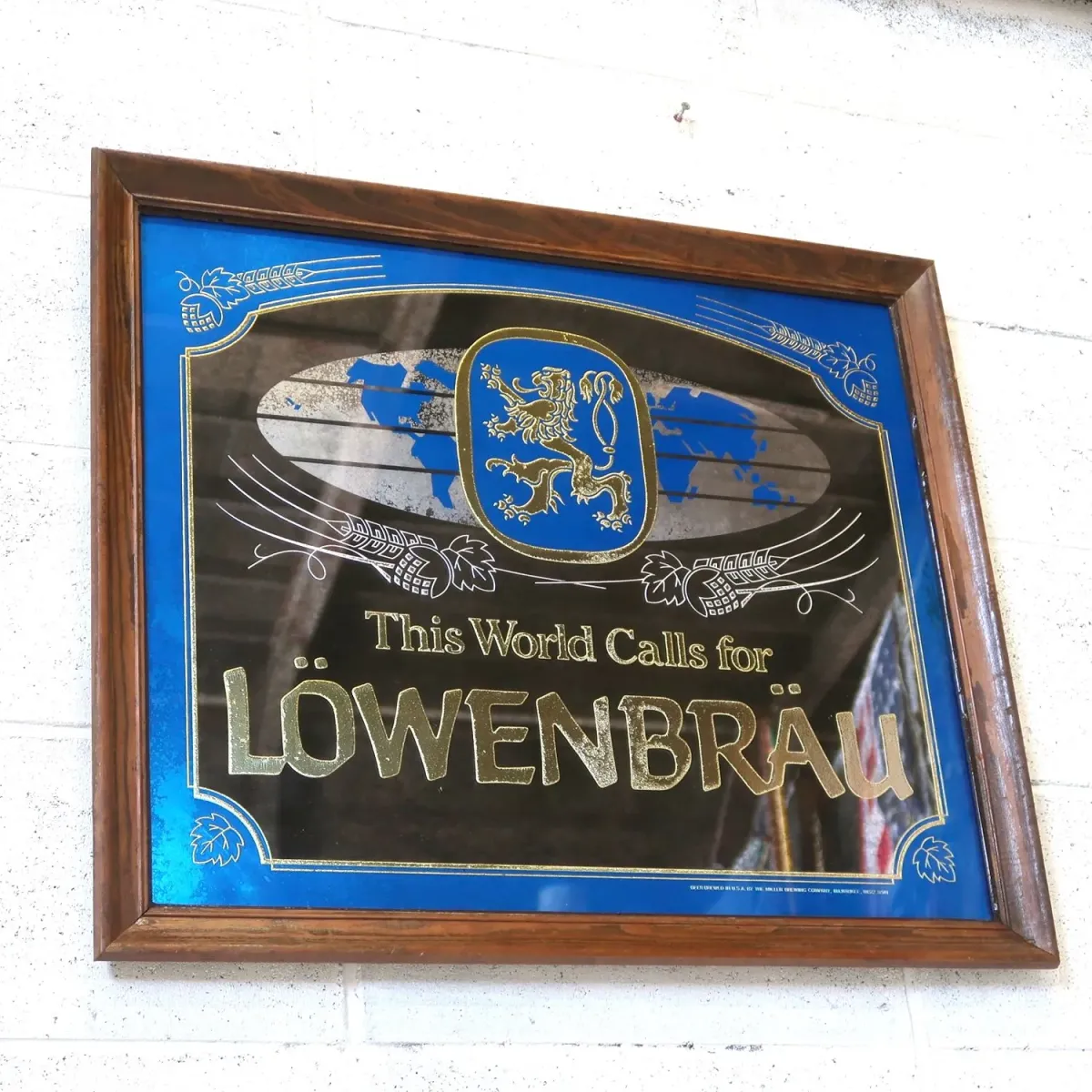 LOWENBRAU ビンテージ パブミラー