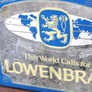 LOWENBRAU ビンテージ パブミラー