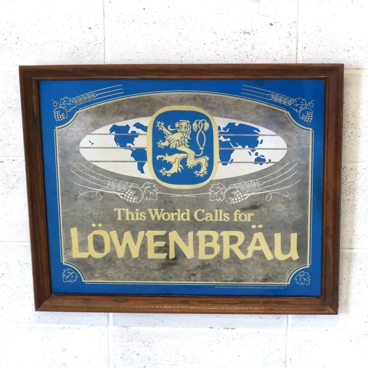 LOWENBRAU ビンテージ パブミラー