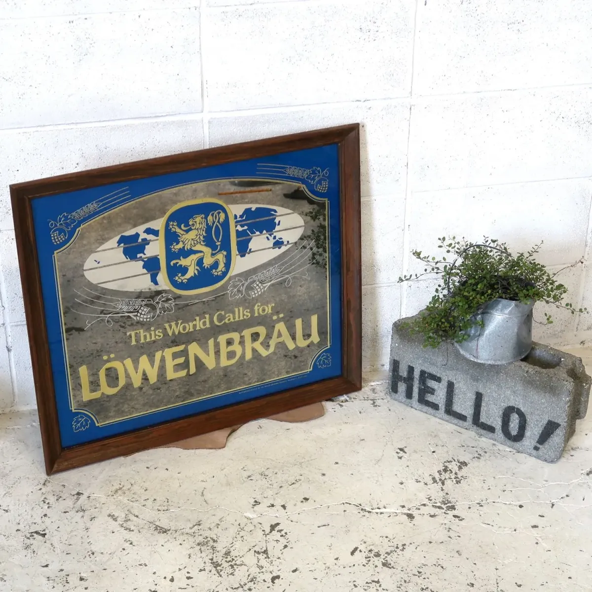 LOWENBRAU ビンテージ パブミラー