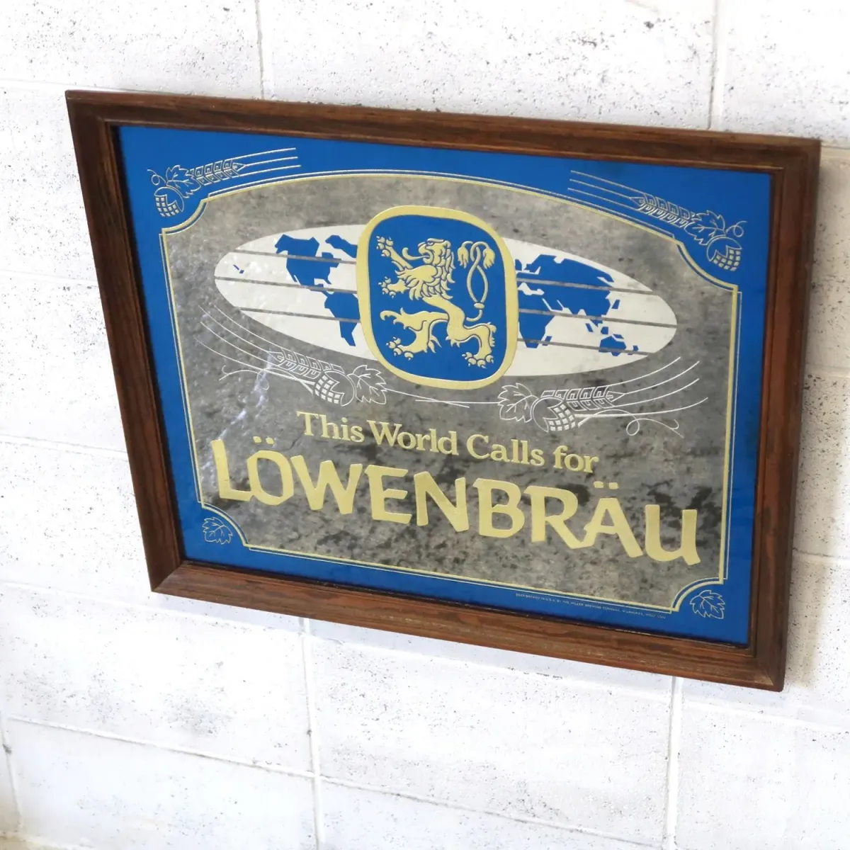 LOWENBRAU ビンテージ パブミラー
