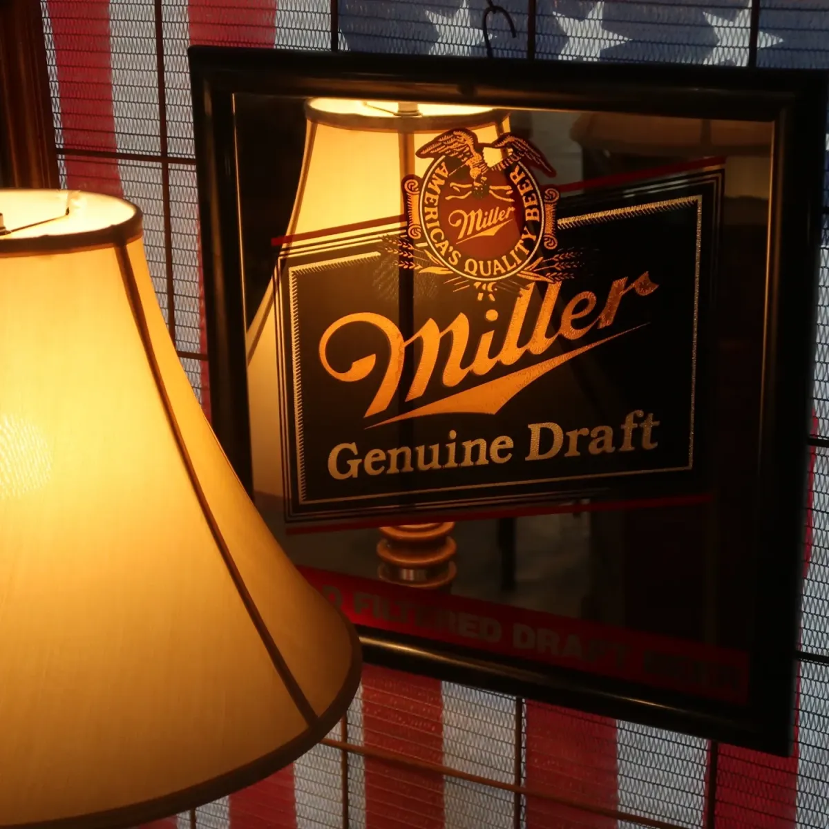 Miller Beer パブミラー
