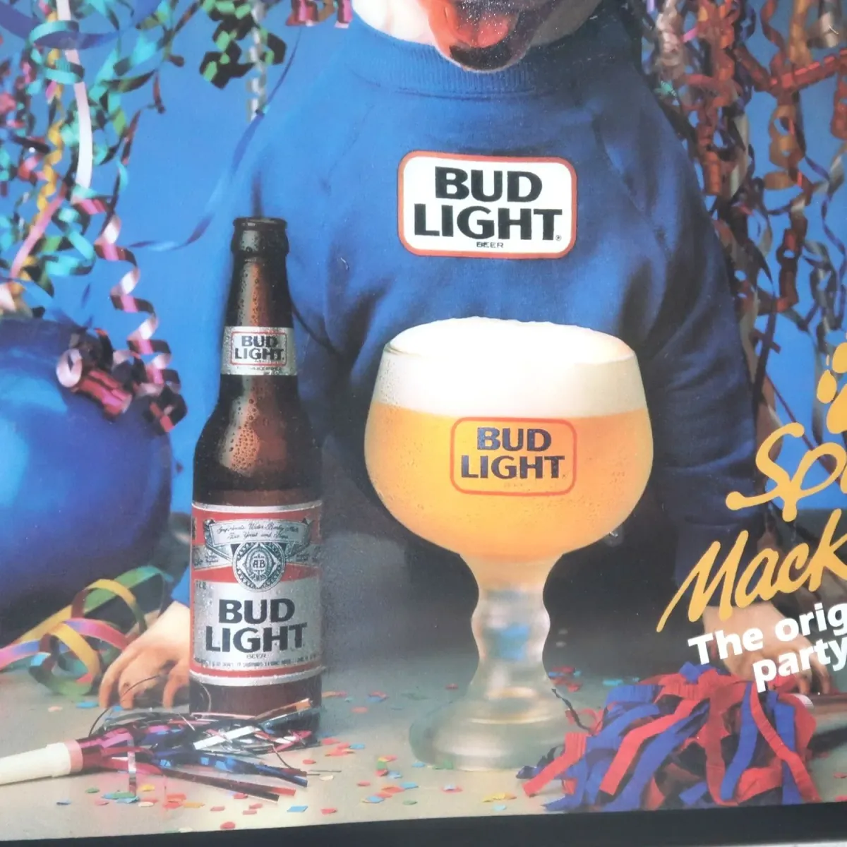 BUD LIGHT バド犬ライトサイン Spuds Mackenzie
