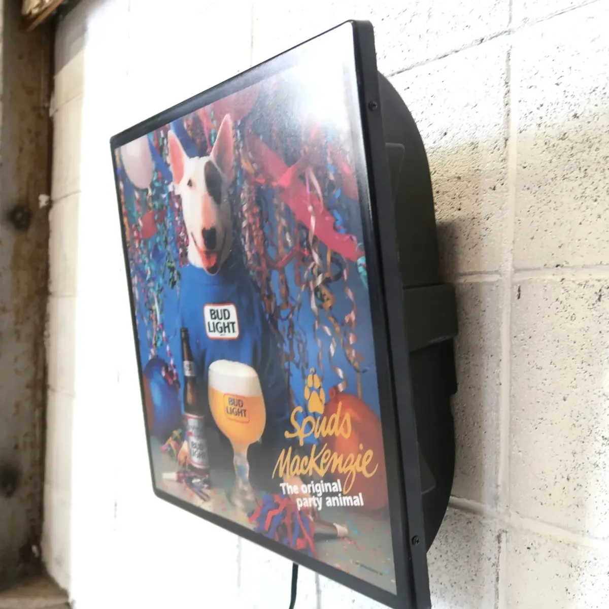BUD LIGHT バド犬ライトサイン Spuds Mackenzie