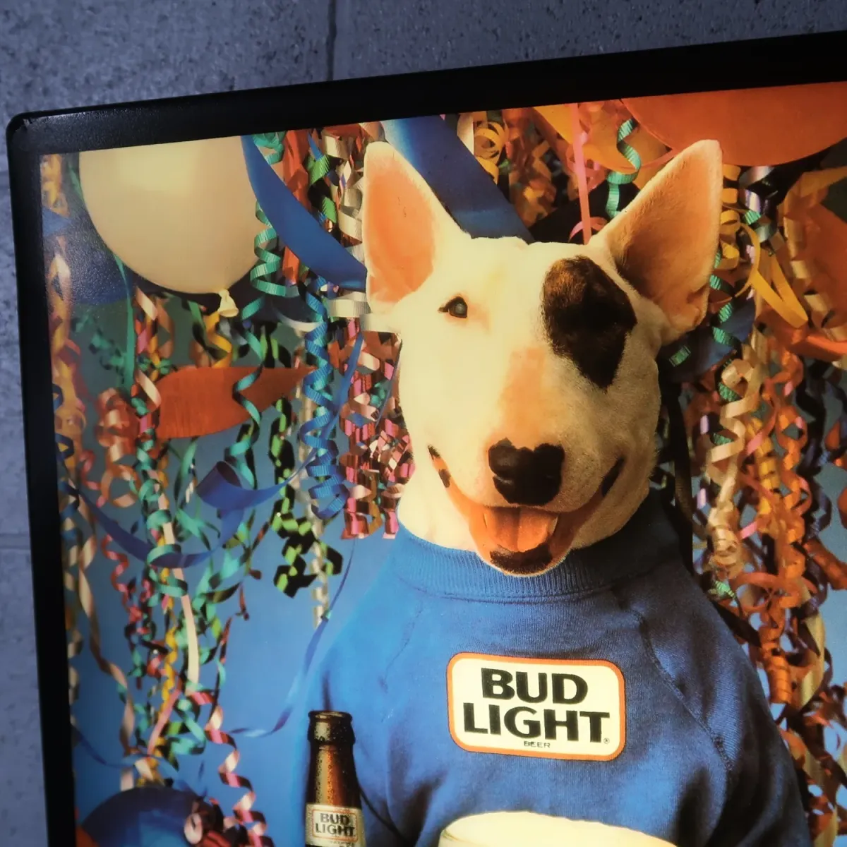 BUD LIGHT バド犬ライトサイン Spuds Mackenzie