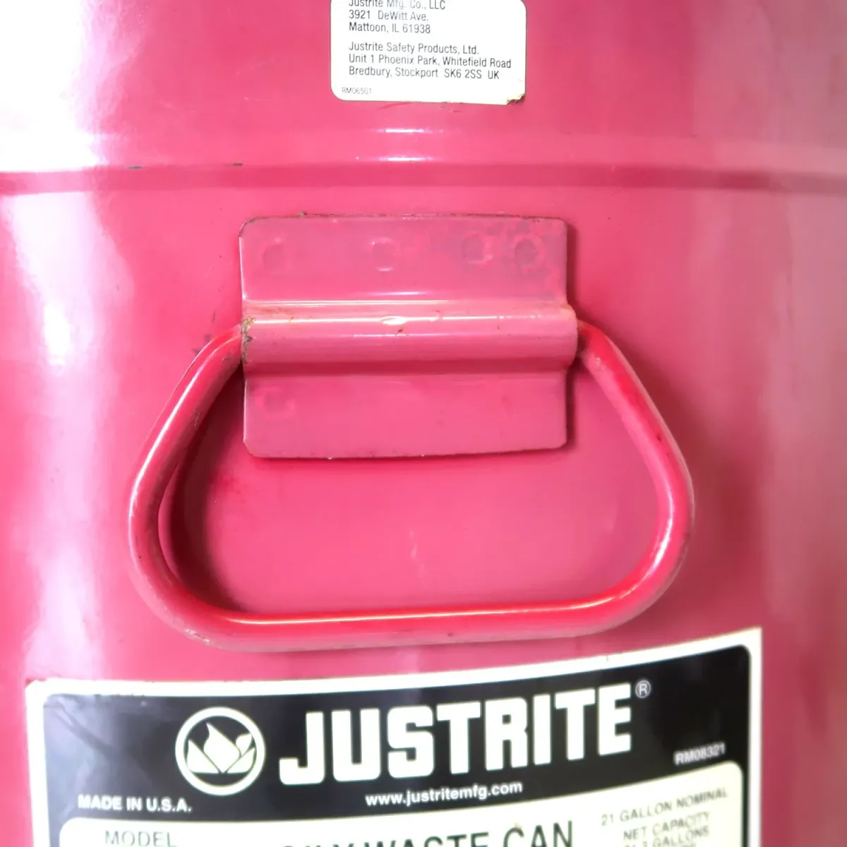 JUSTRITE 大型メタルゴミ箱