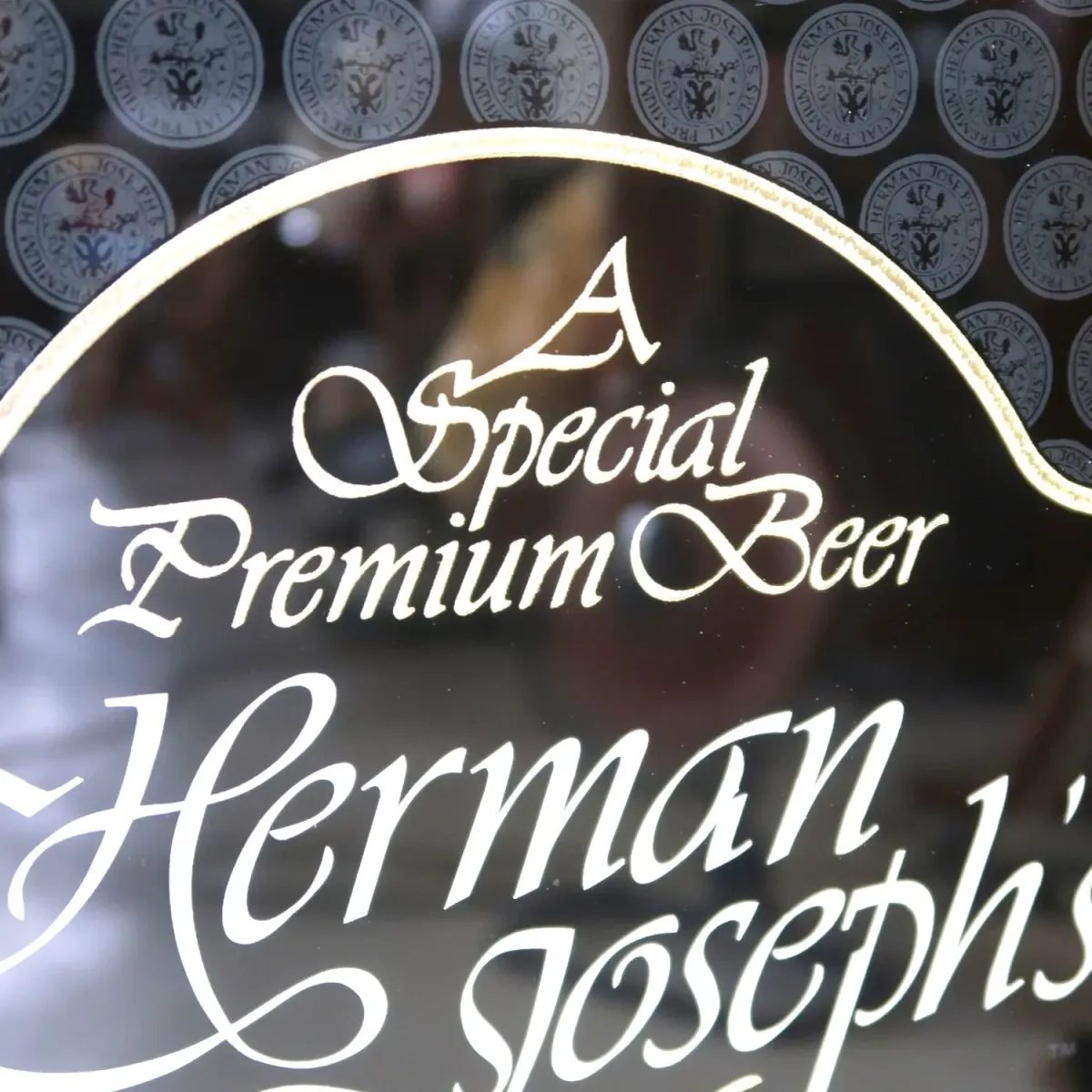 Herman Joseph's ビンテージ パブミラー