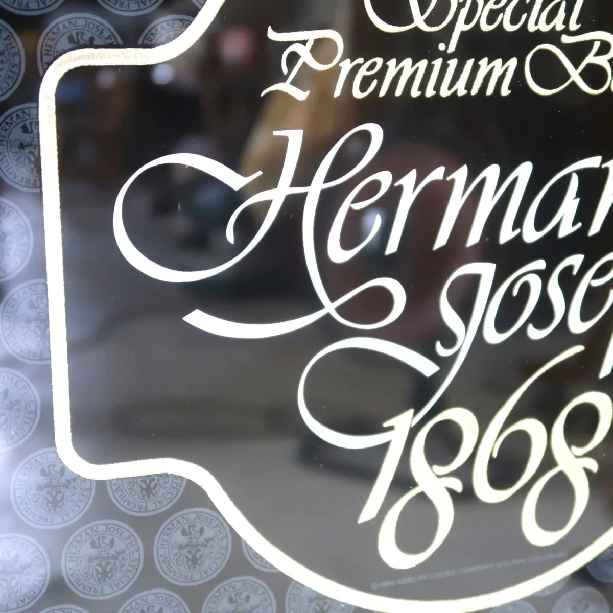 Herman Joseph's ビンテージ パブミラー