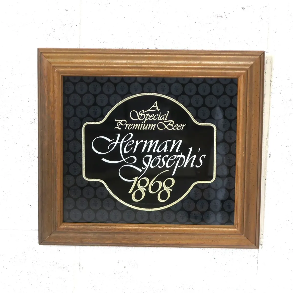 Herman Joseph's ビンテージ パブミラー