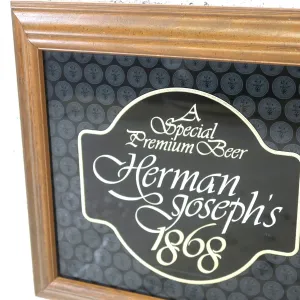 Herman Joseph's ビンテージ パブミラー