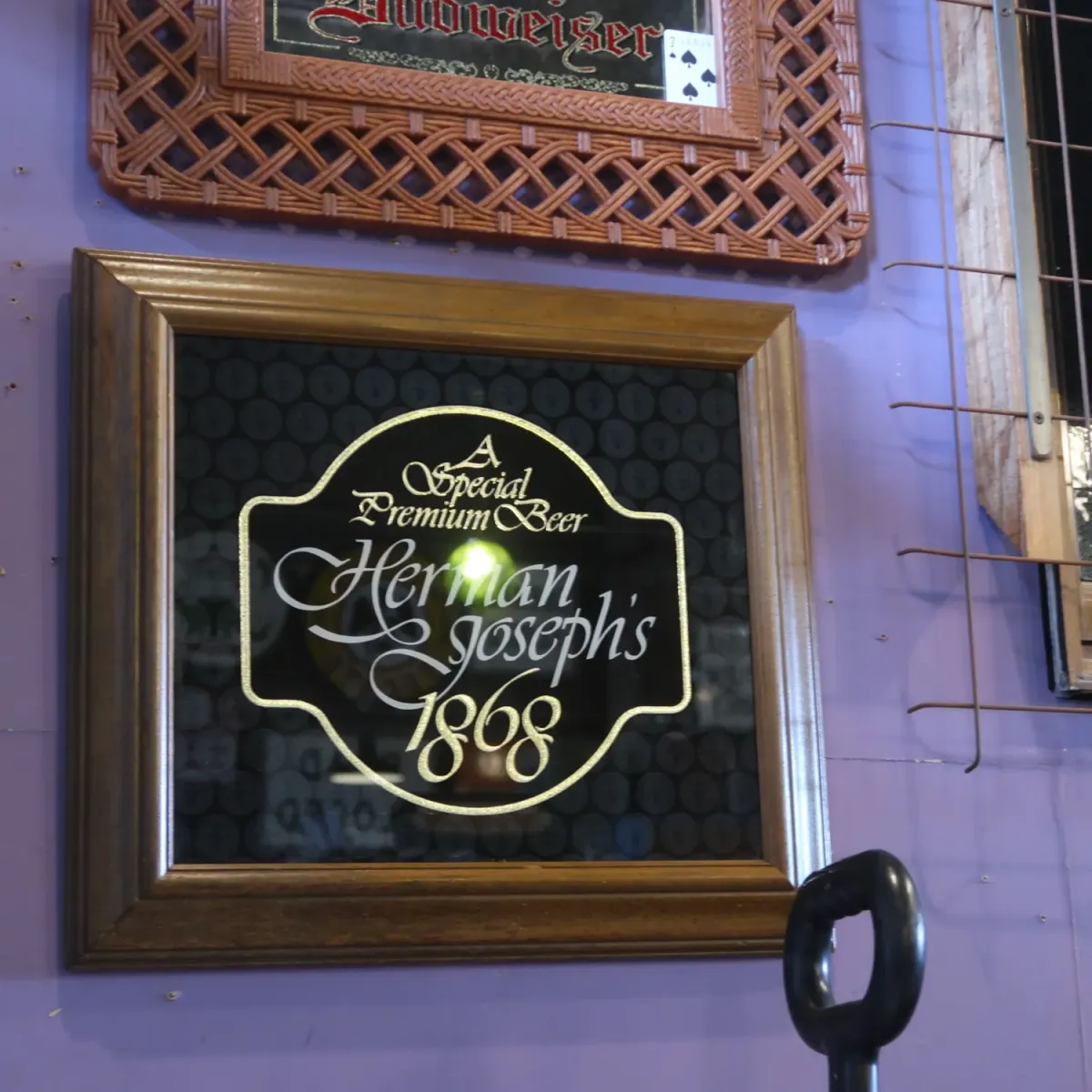 Herman Joseph's ビンテージ パブミラー
