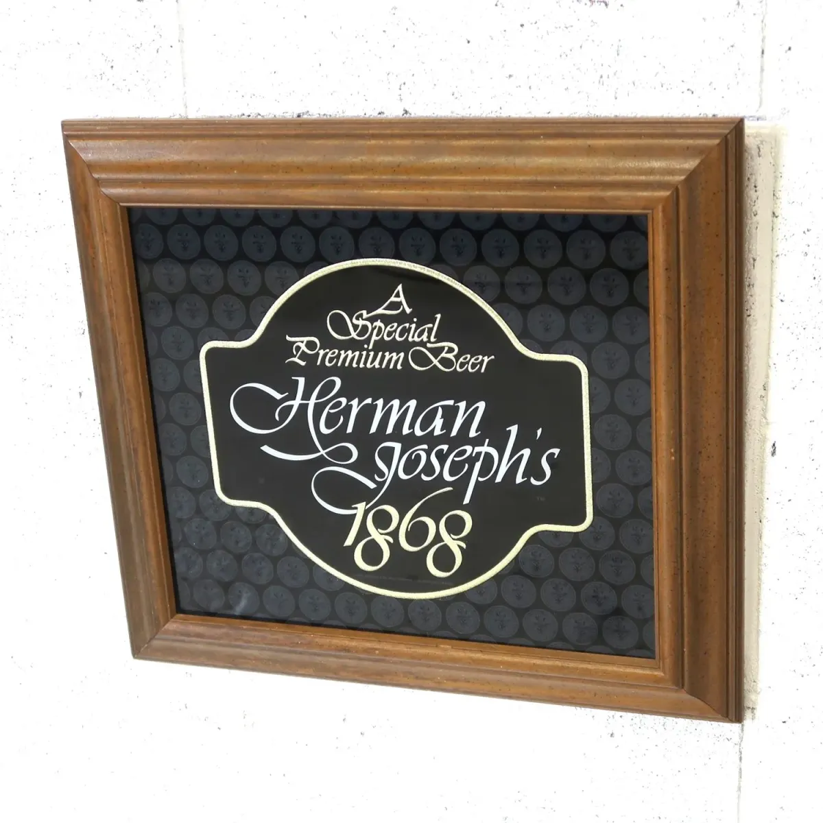 Herman Joseph's ビンテージ パブミラー
