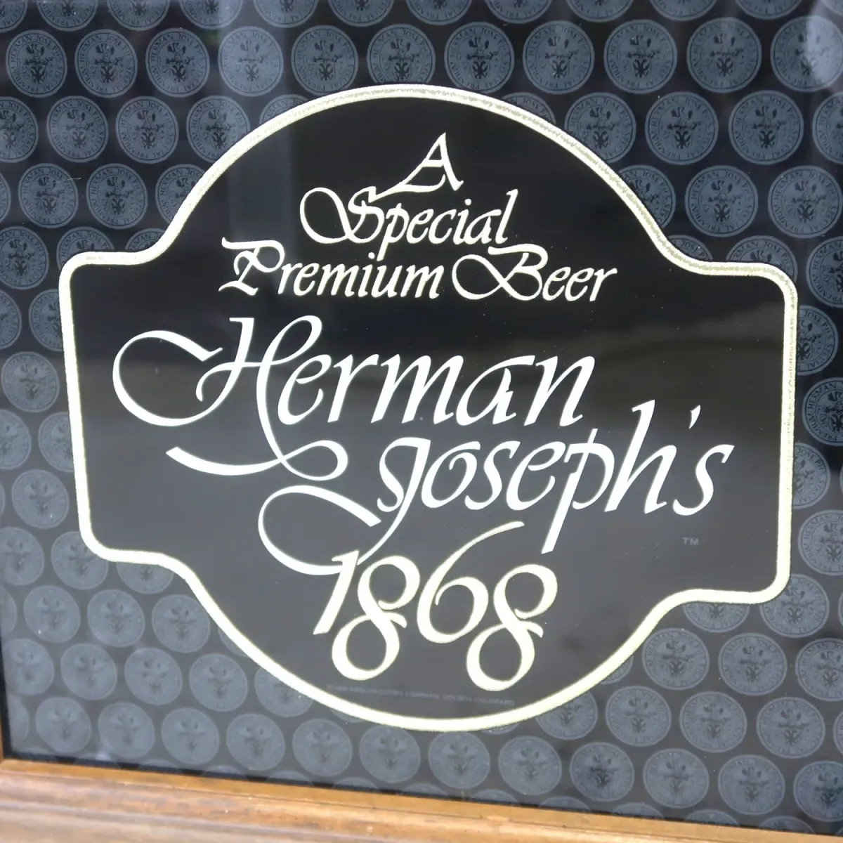 Herman Joseph's ビンテージ パブミラー