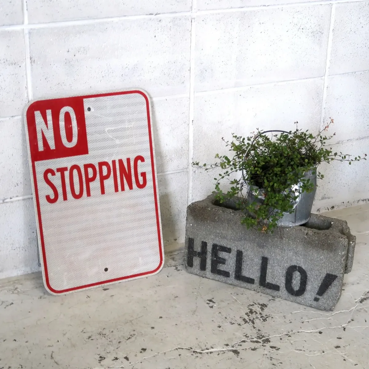 NO STOPPING ロードサイン