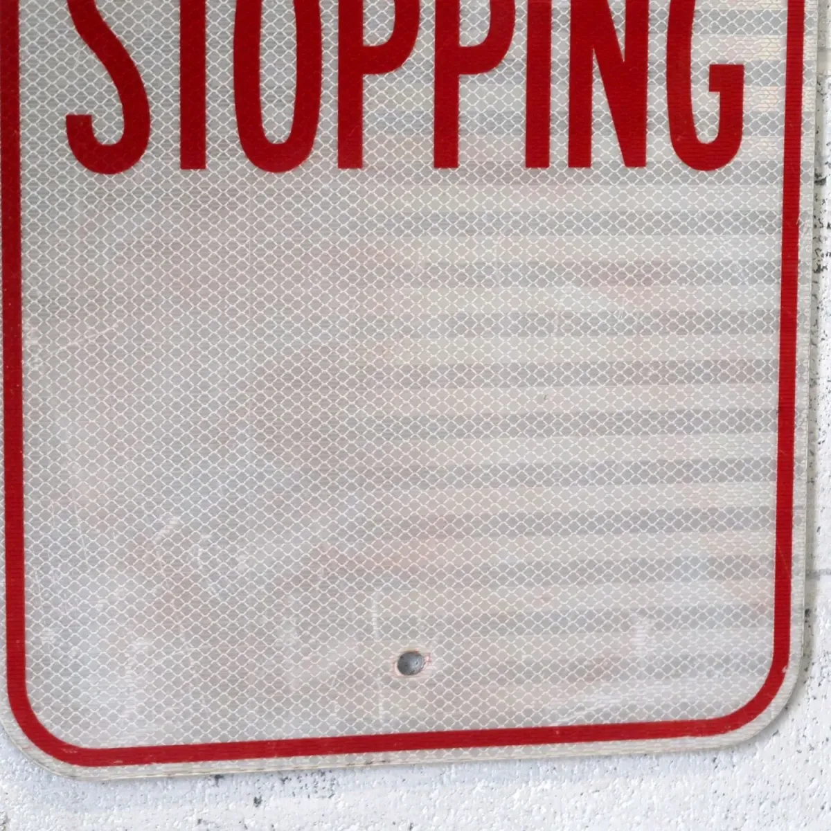 NO STOPPING ロードサイン