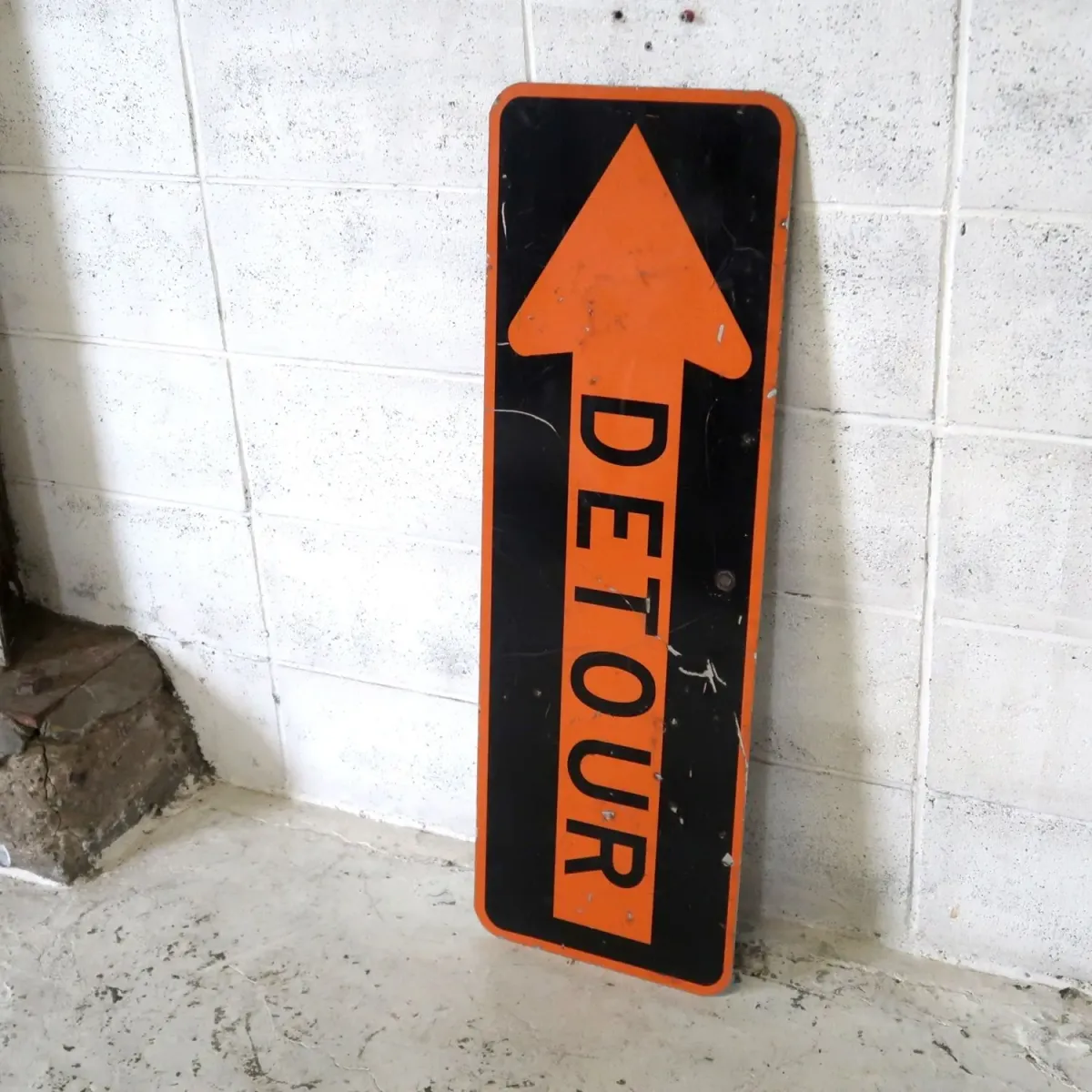 DETOUR ビンテージ ロードサイン