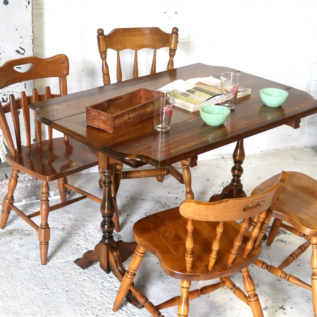 PHOENIX FURNITURE CO. アンティーク エクステンション ダイニングテーブル