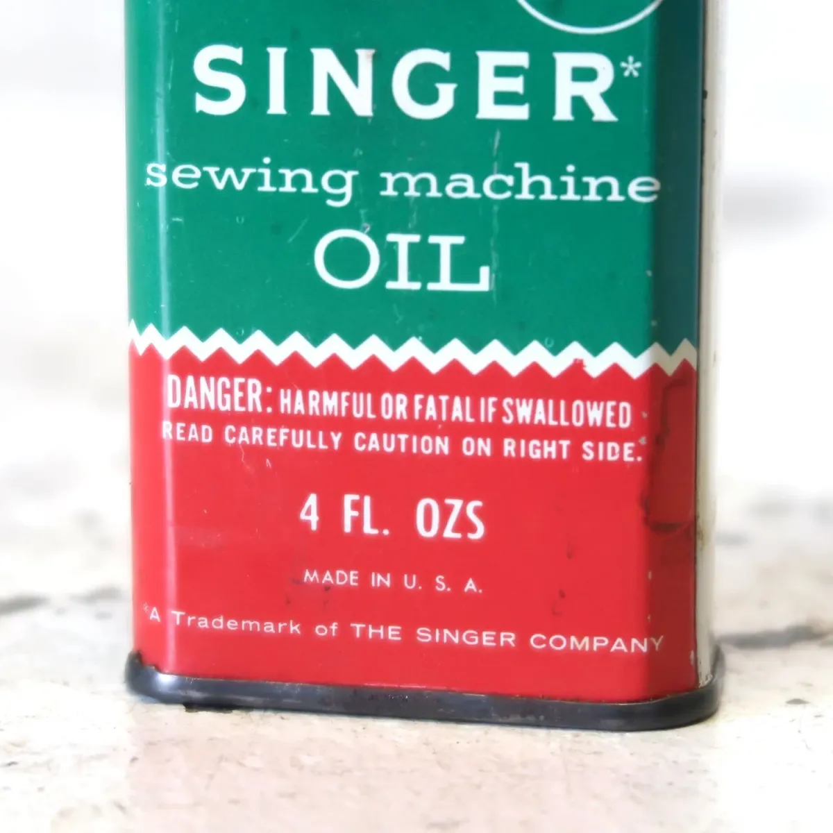 SINGER ビンテージ ミニオイル缶