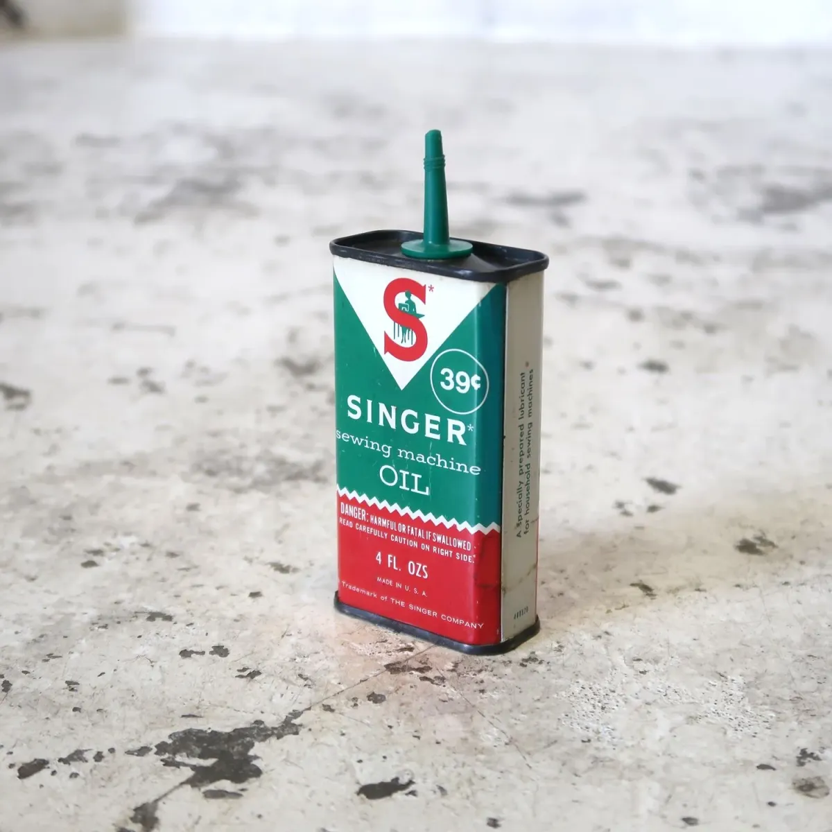 SINGER ビンテージ ミニオイル缶
