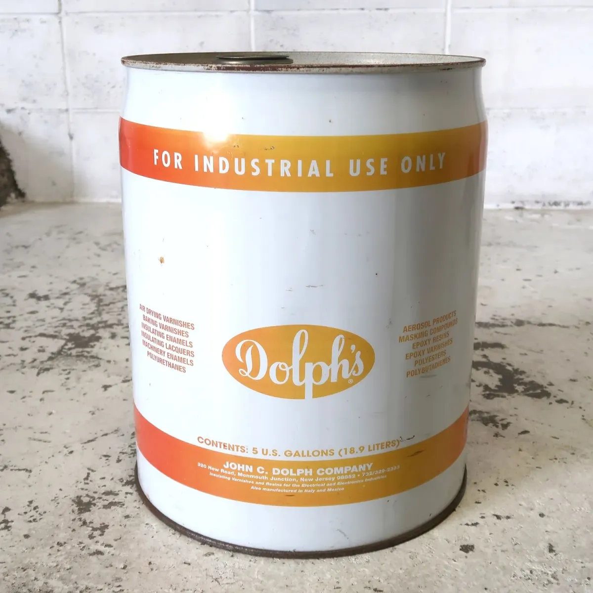 Dolph's ビンテージ オイル缶