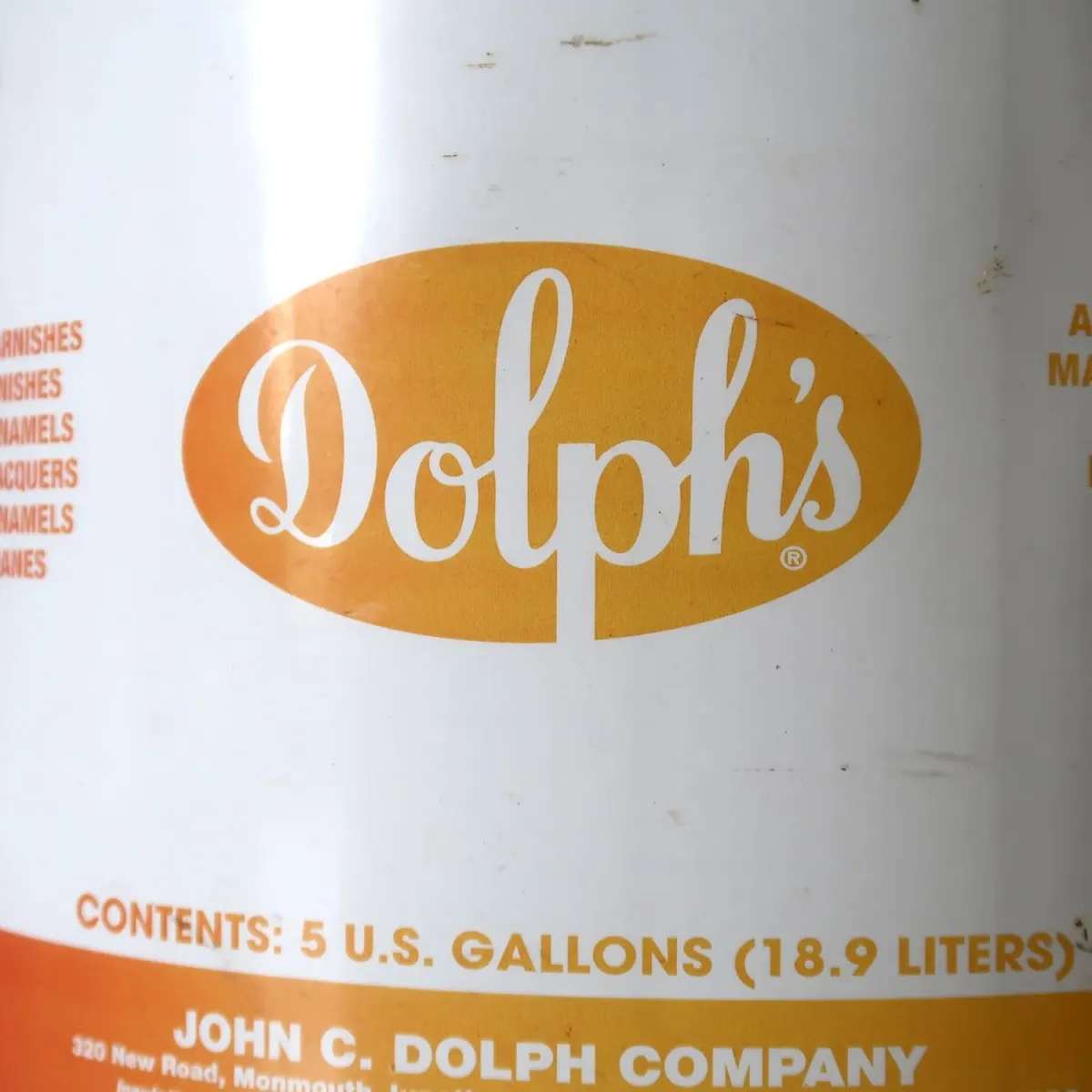 Dolph's ビンテージ オイル缶