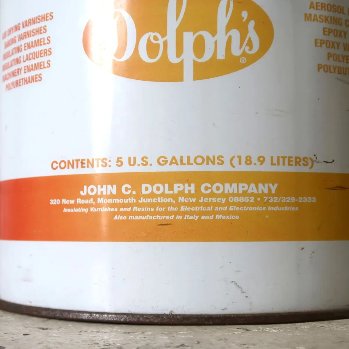 Dolph's ビンテージ オイル缶