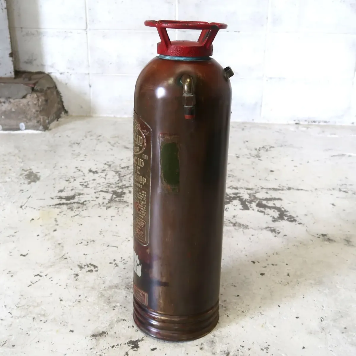 ビンテージ 消火器 銅×真鍮