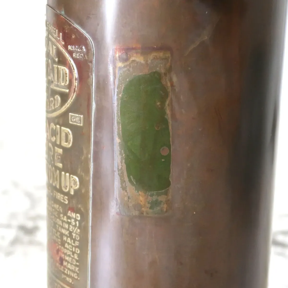 ビンテージ 消火器 銅×真鍮