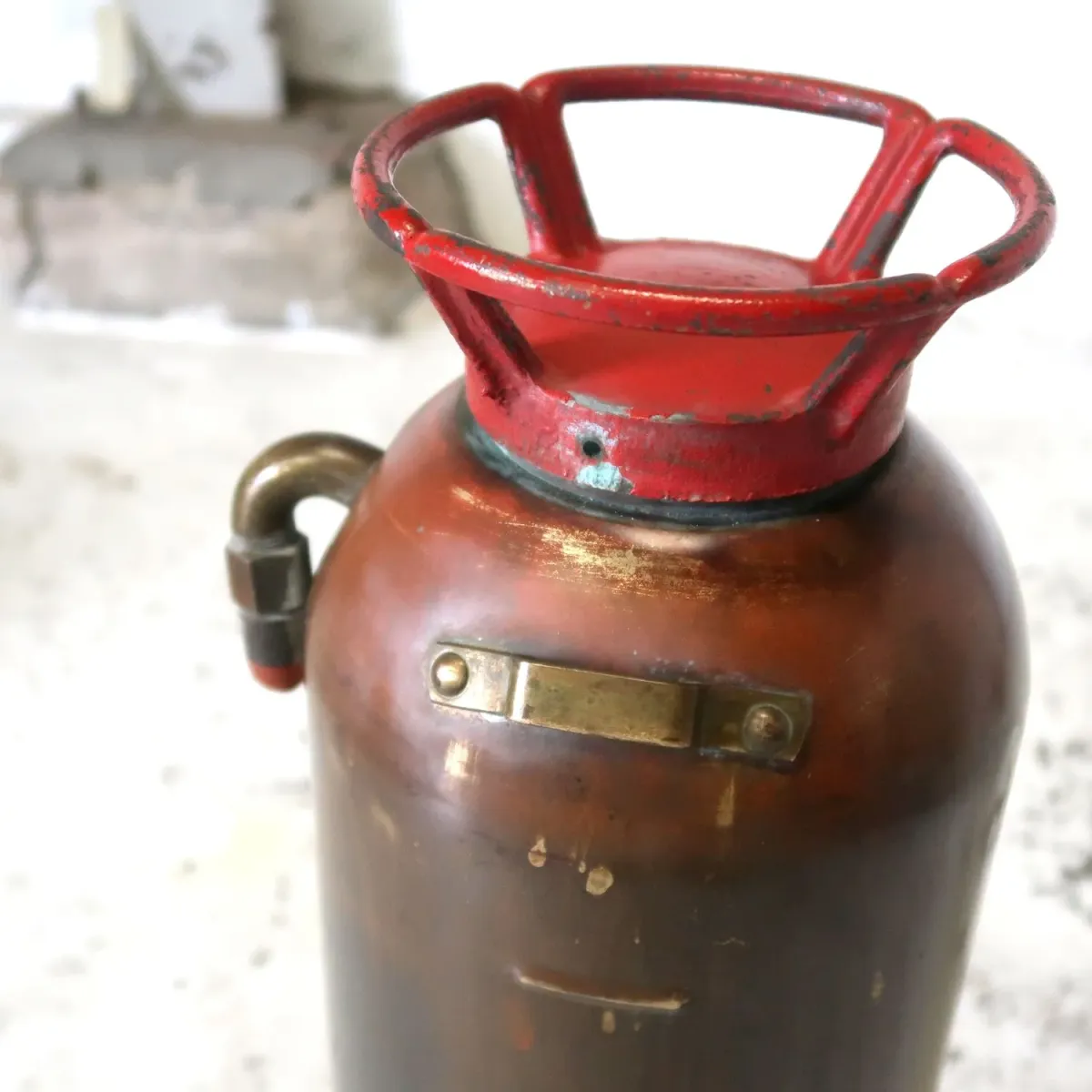 ビンテージ 消火器 銅×真鍮