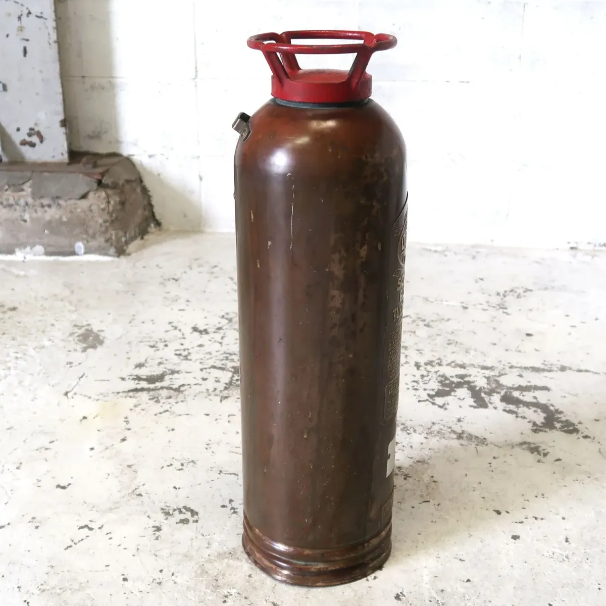 ビンテージ 消火器 銅×真鍮