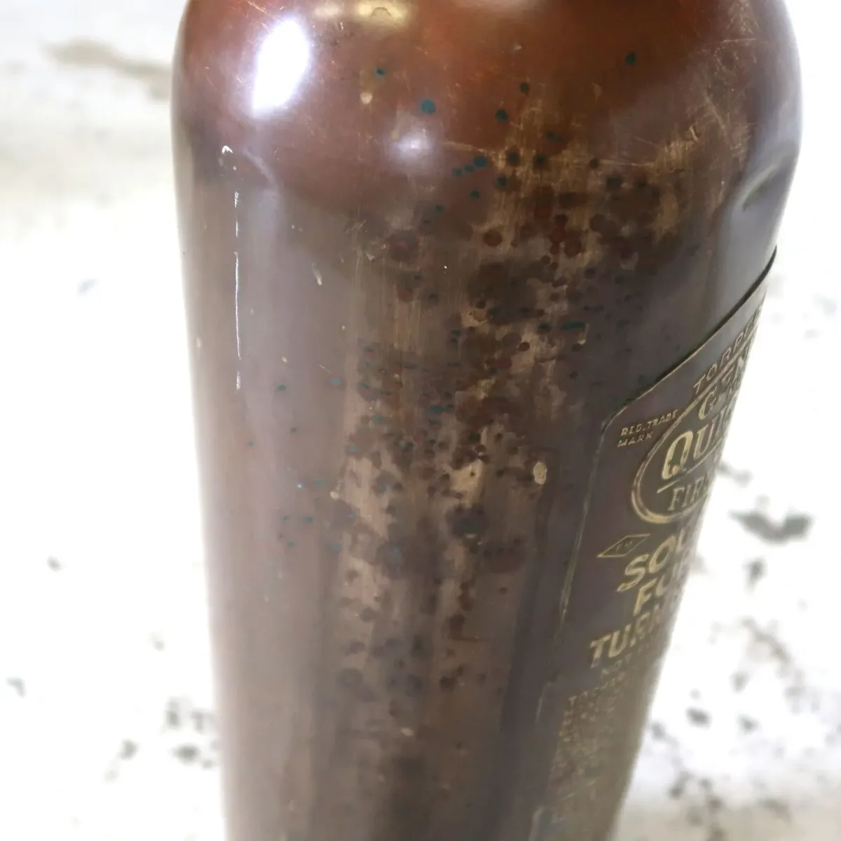 ビンテージ 消火器 銅×真鍮