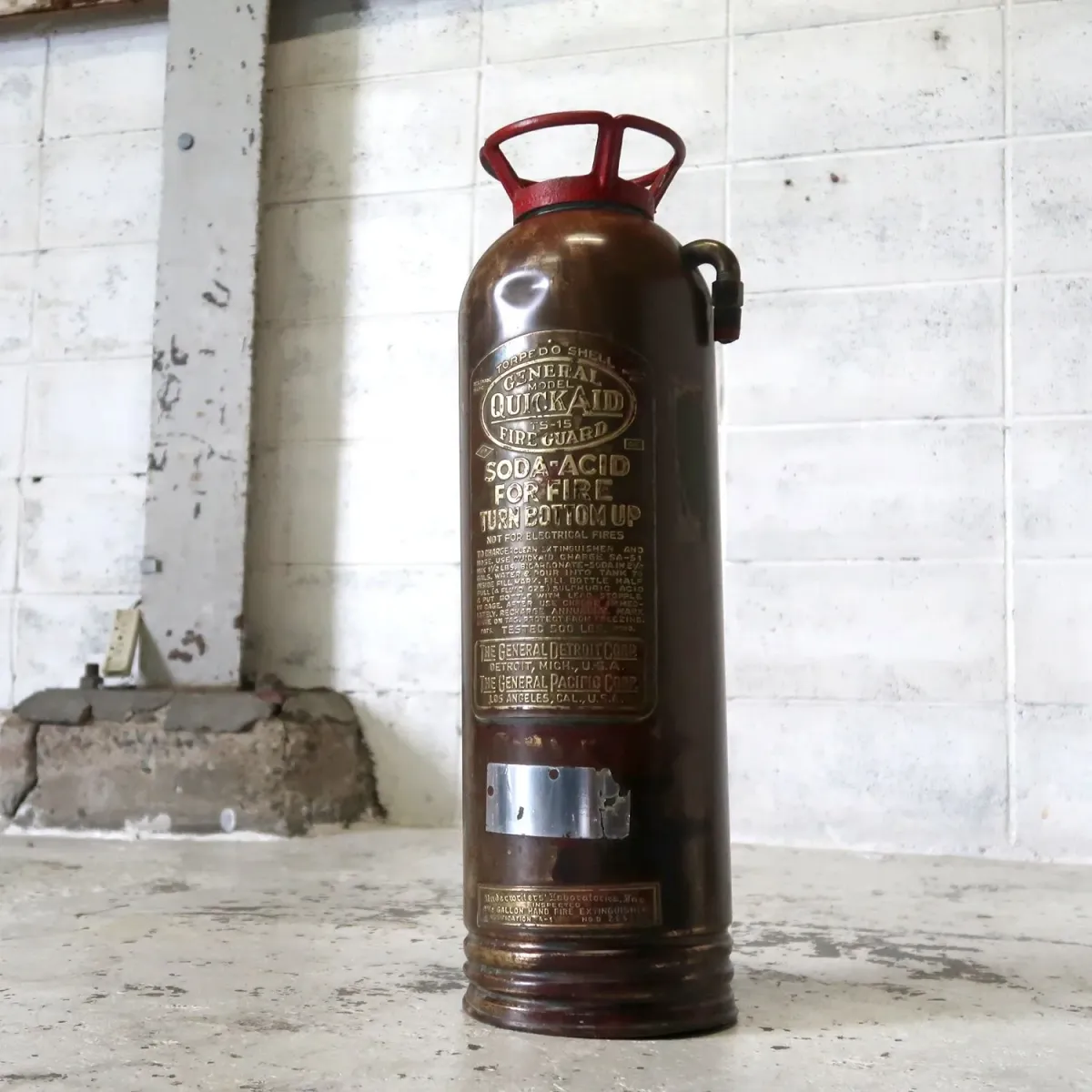 ビンテージ 消火器 銅×真鍮