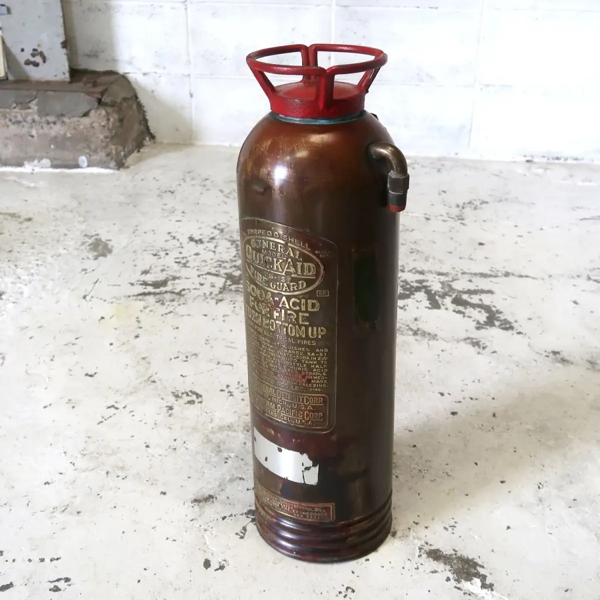 ビンテージ 消火器 銅×真鍮