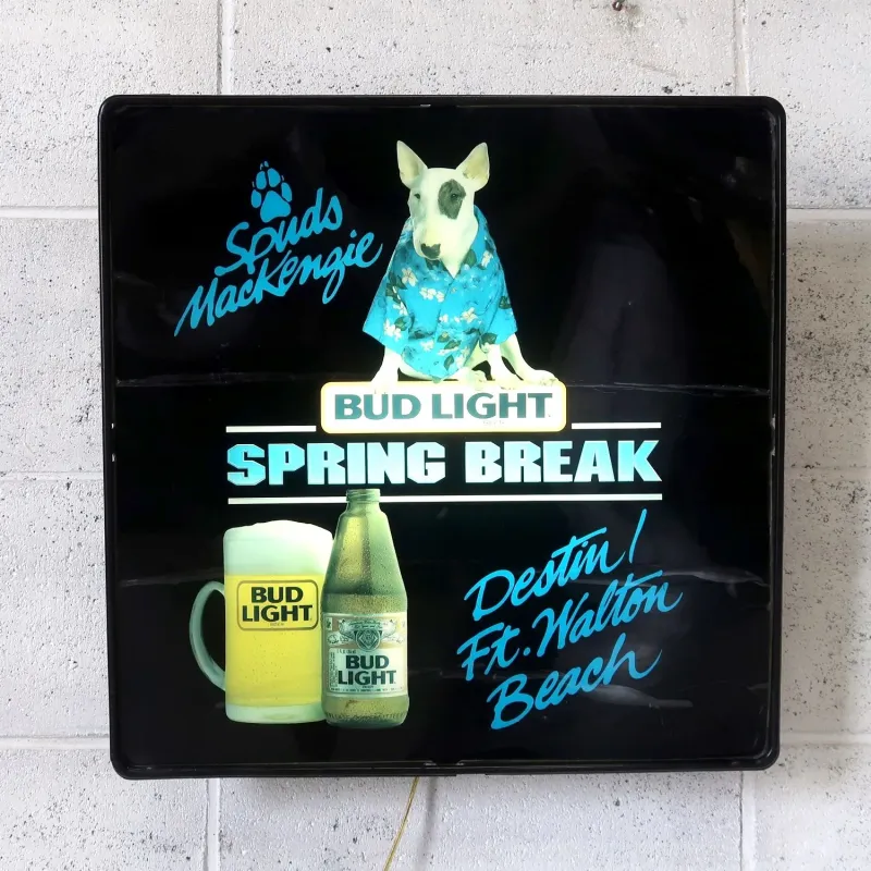 BUD LIGHT バド犬ライトサイン Spuds Mackenzie