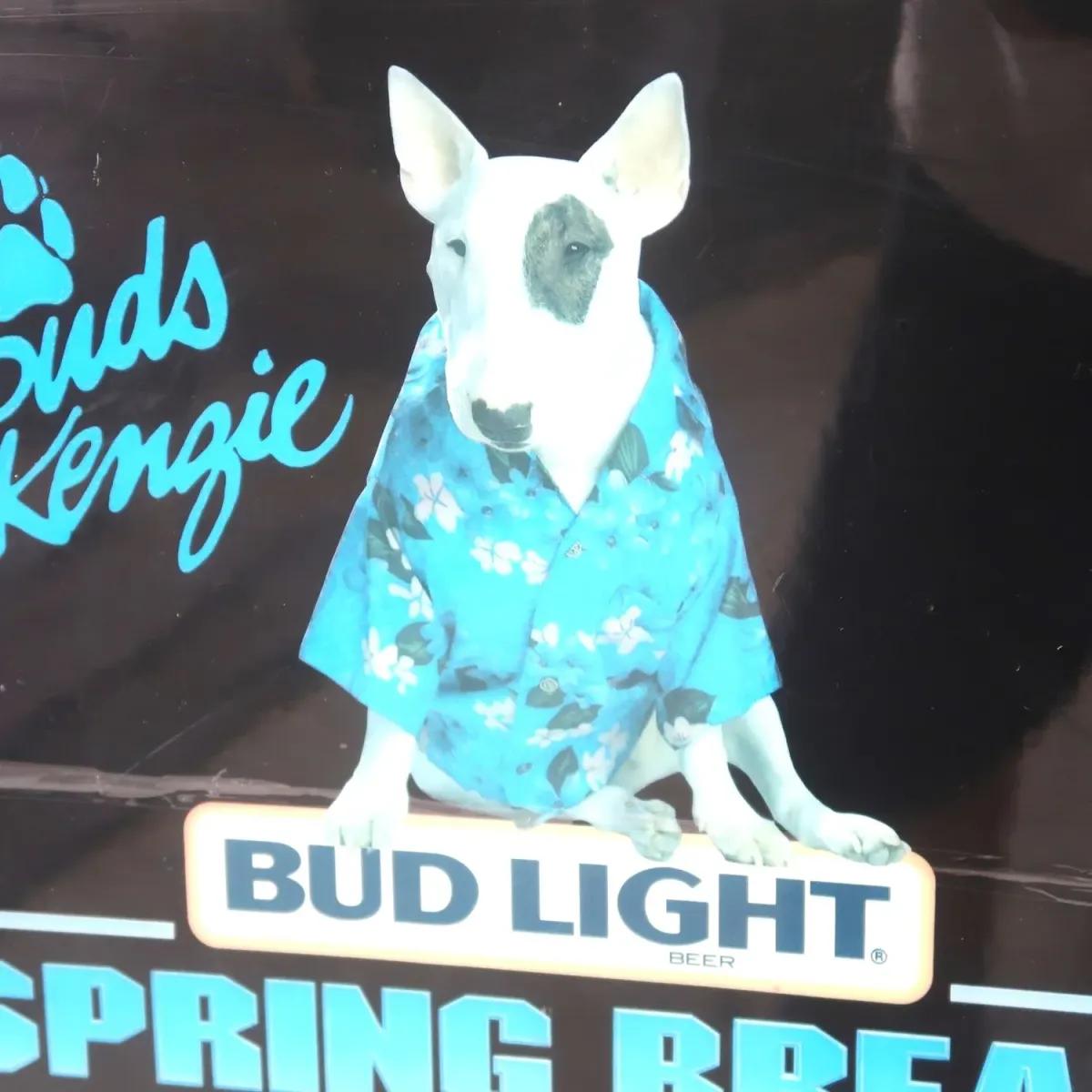 BUD LIGHT バド犬ライトサイン Spuds Mackenzie