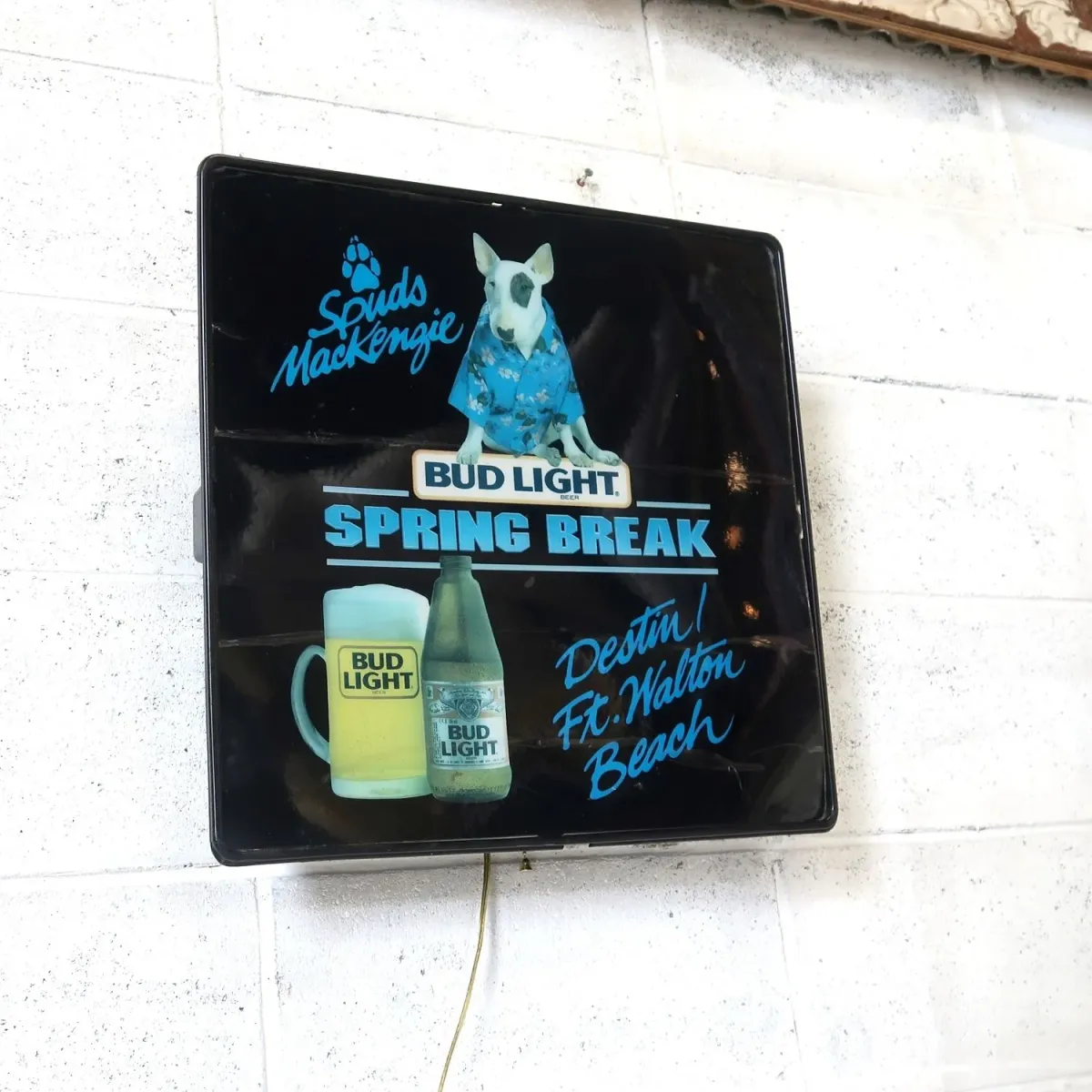 BUD LIGHT バド犬ライトサイン Spuds Mackenzie