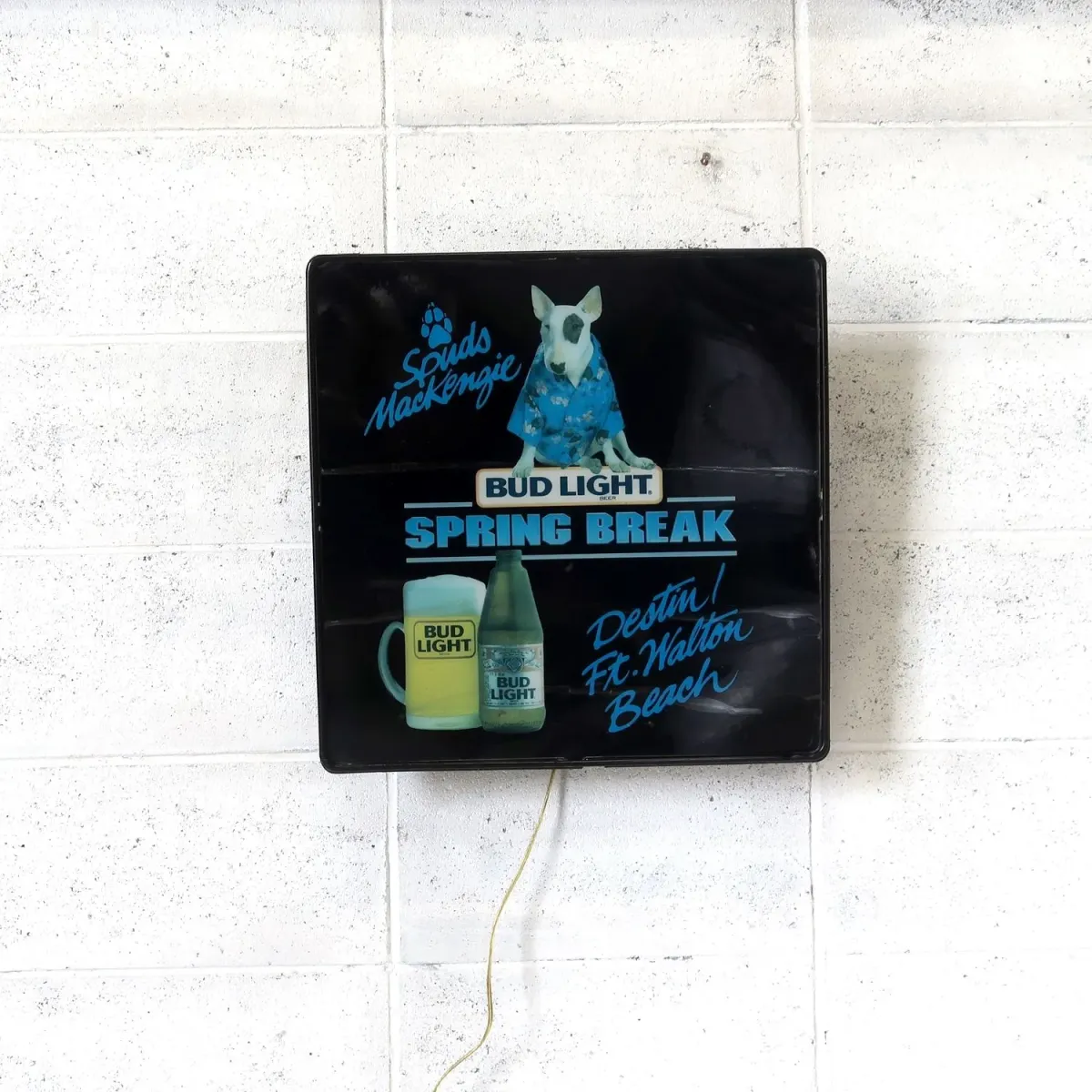 BUD LIGHT バド犬ライトサイン Spuds Mackenzie