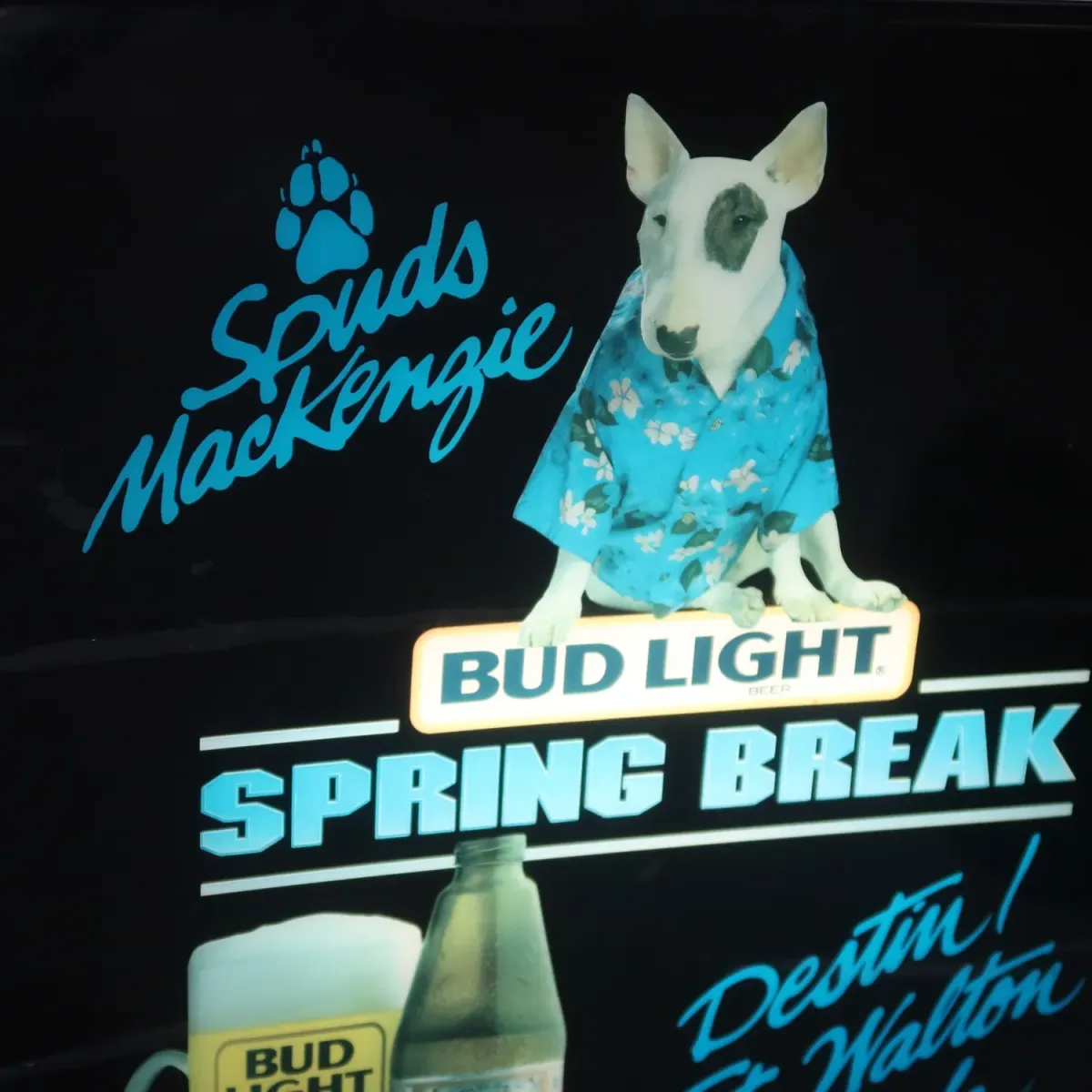 BUD LIGHT バド犬ライトサイン Spuds Mackenzie