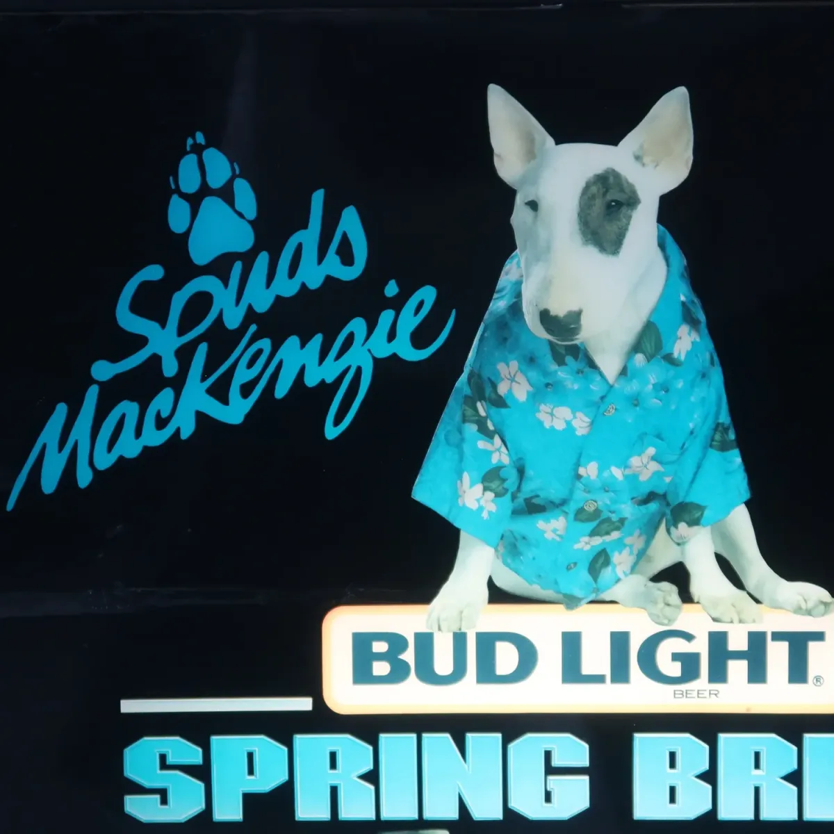 BUD LIGHT バド犬ライトサイン Spuds Mackenzie