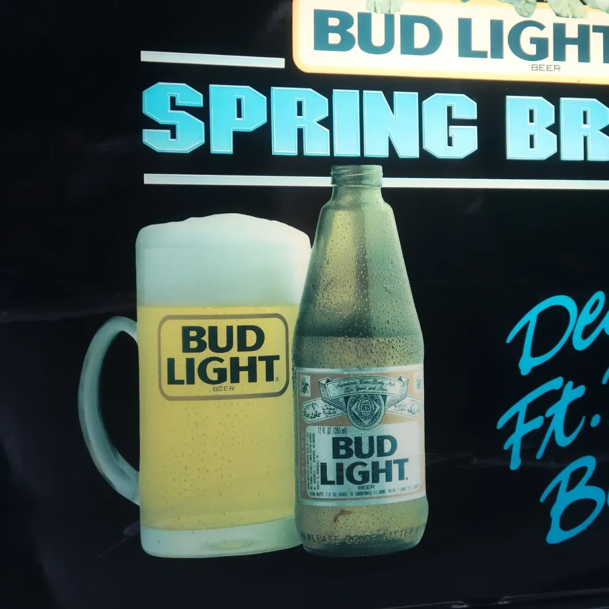 BUD LIGHT バド犬ライトサイン Spuds Mackenzie