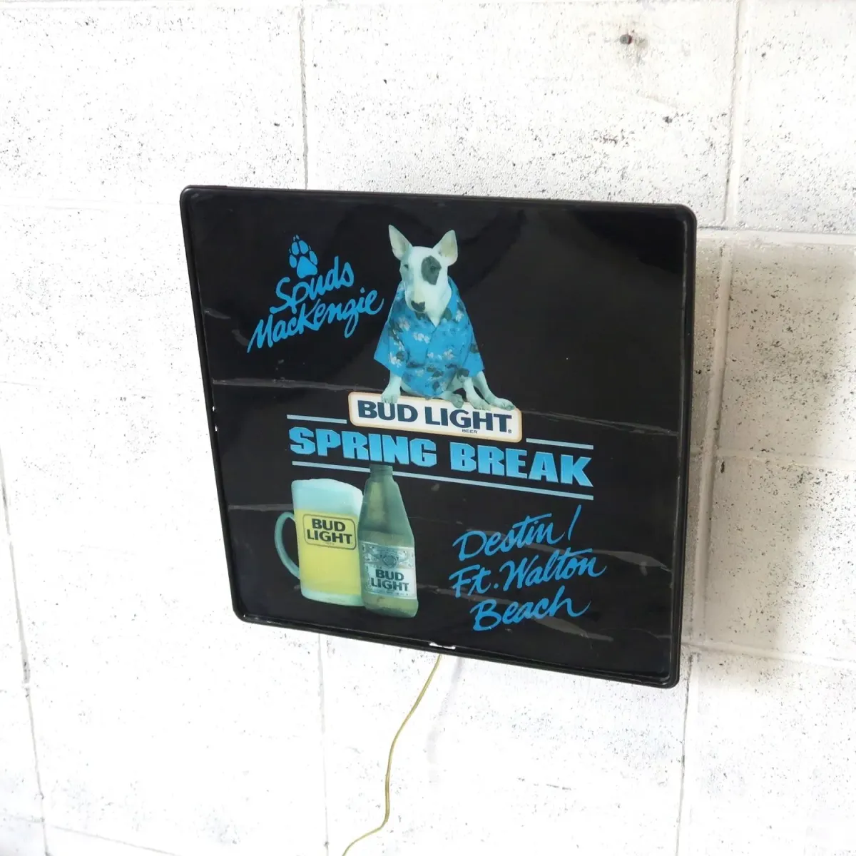 BUD LIGHT バド犬ライトサイン Spuds Mackenzie