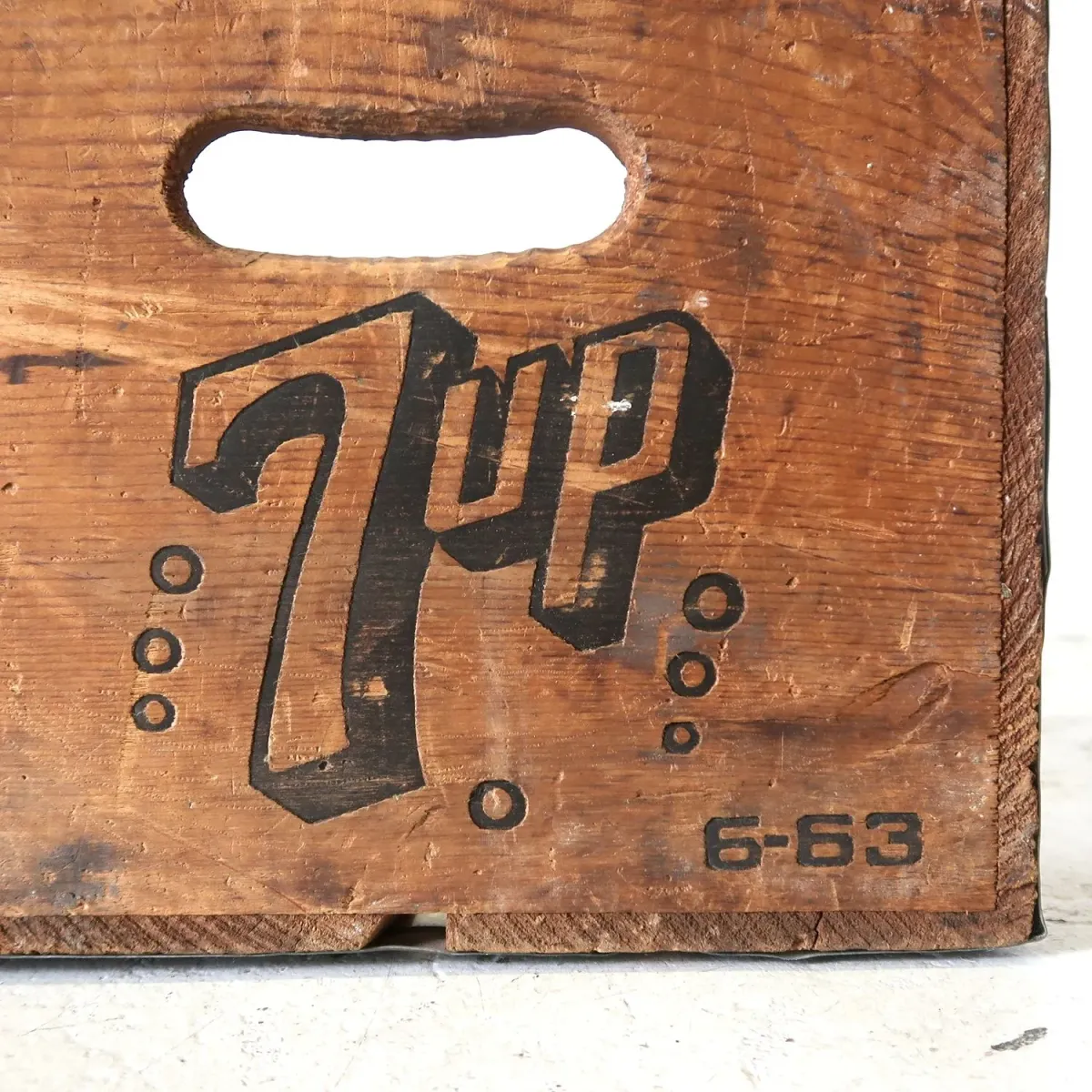 7up ビンテージ ウッドボックス