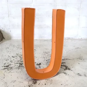 ビンテージ レターサイン 大型 U