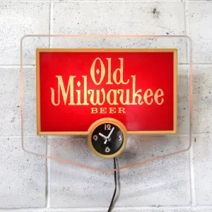 Old Milwaukee BEER ビンテージ ライトクロック