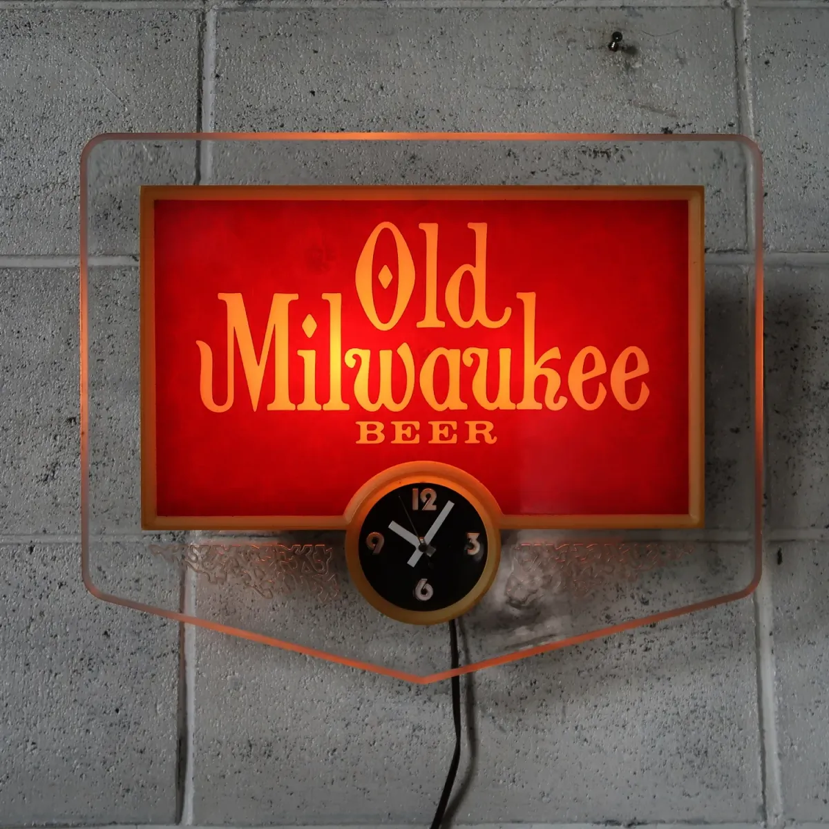 Old Milwaukee BEER ビンテージ ライトクロック