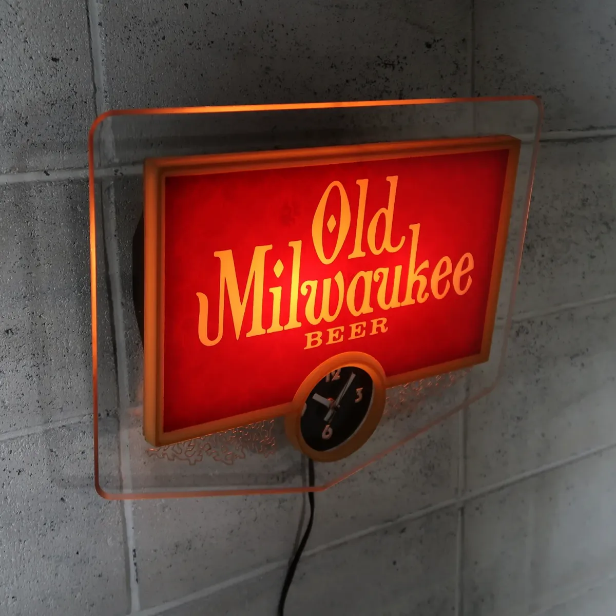 Old Milwaukee BEER ビンテージ ライトクロック