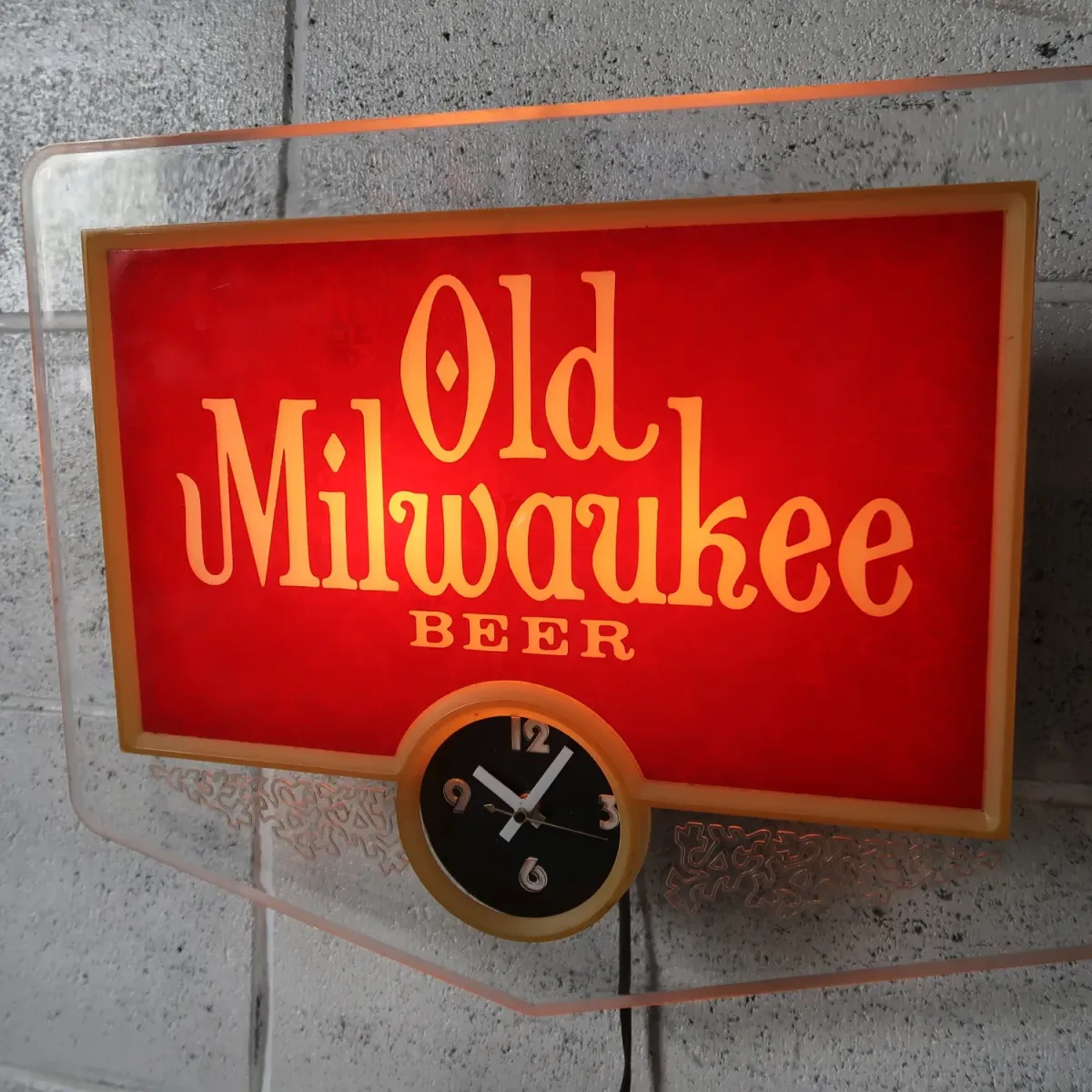 Old Milwaukee BEER ビンテージ ライトクロック