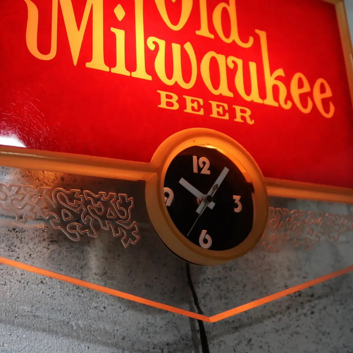 Old Milwaukee BEER ビンテージ ライトクロック