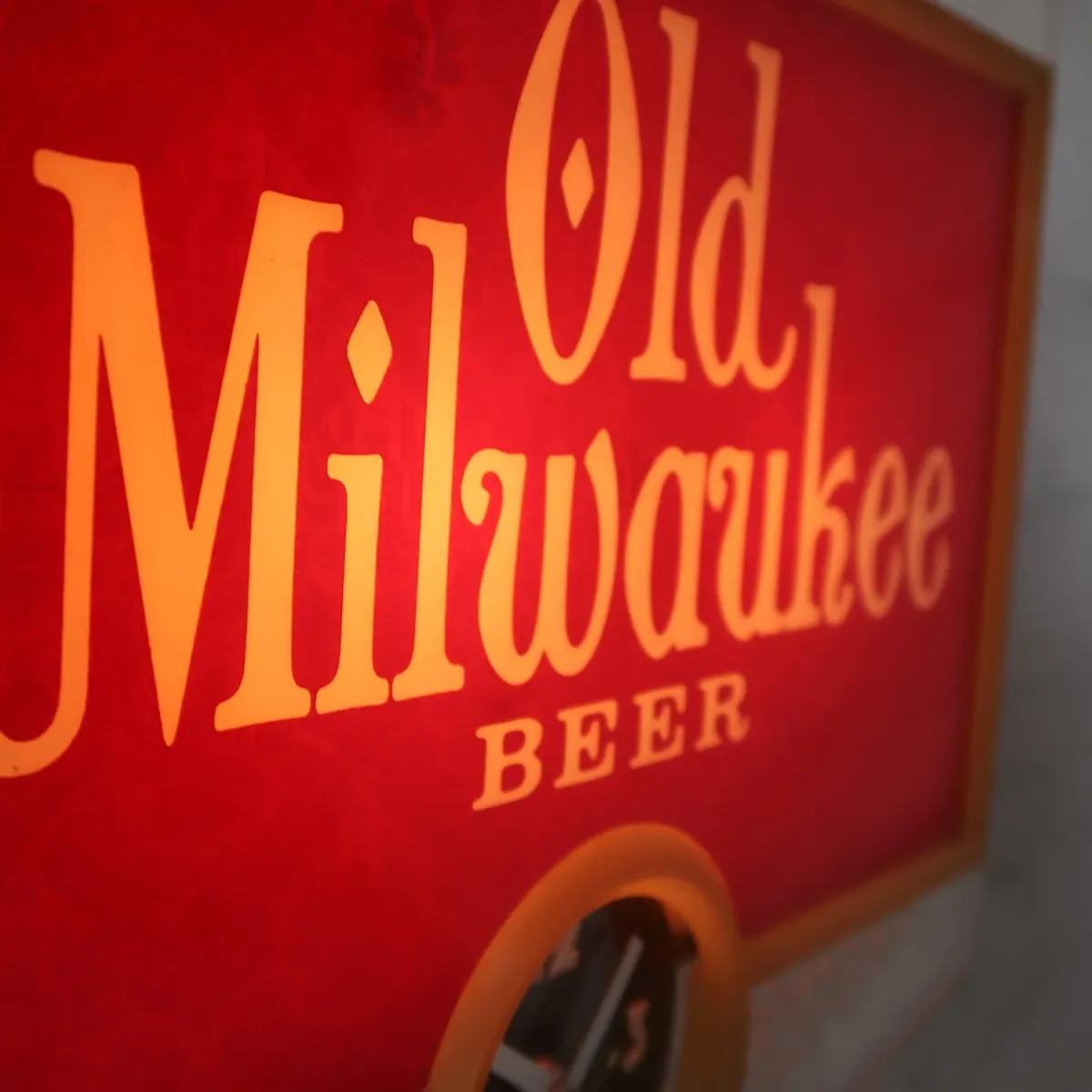 Old Milwaukee BEER ビンテージ ライトクロック